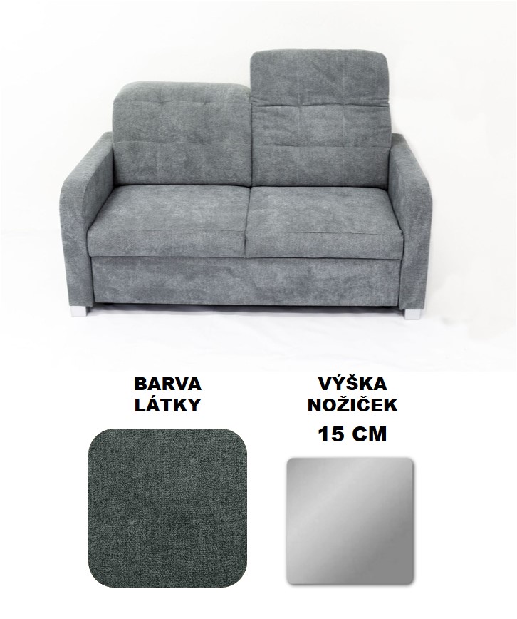 Pohovka Elena 2 sed - akční látka Alfa 19