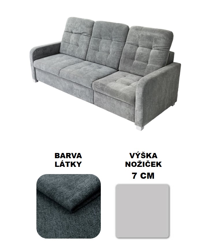 Pohovka Elena 3 sed