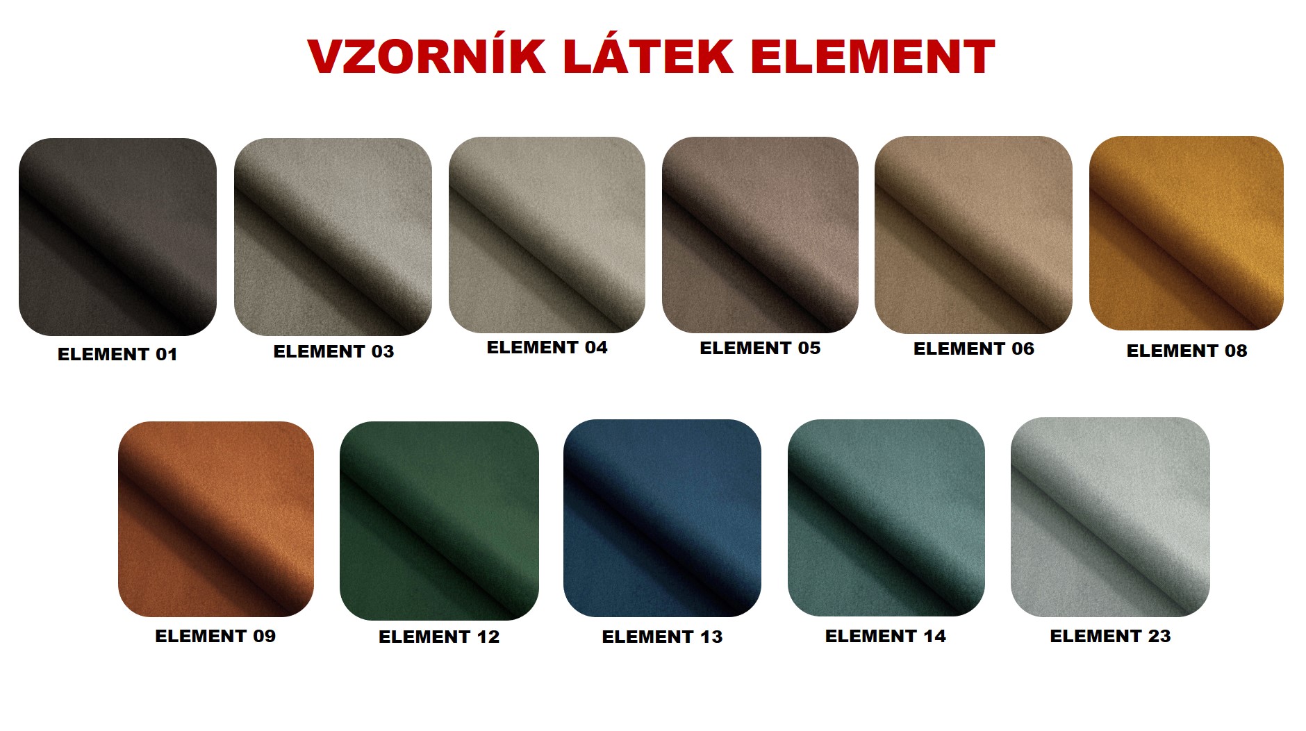 Taburet Tosca - základní látky